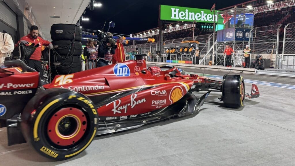 FP1 a Las Vegas: le Ferrari concludono in 2° e in 3° posizione.