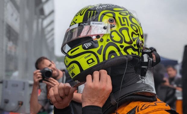 Lando Norris, durante il GP del Brasile