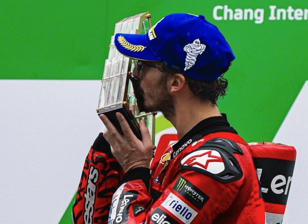 Bagnaia da record: 10 vittorie in una stagione, è il sesto nella storia della MotoGP