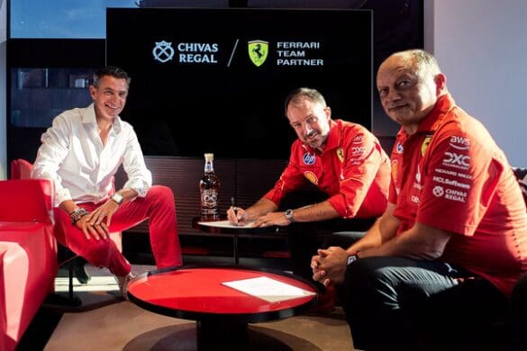 chivas regal nuovo sponsor ferrari