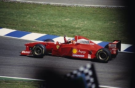 Michael Schumacher durante il Gran Premio di Germania nel 1997