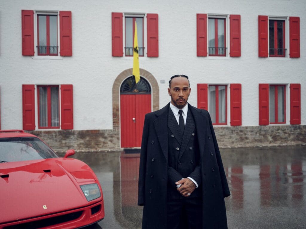 hamilton in ferrari
