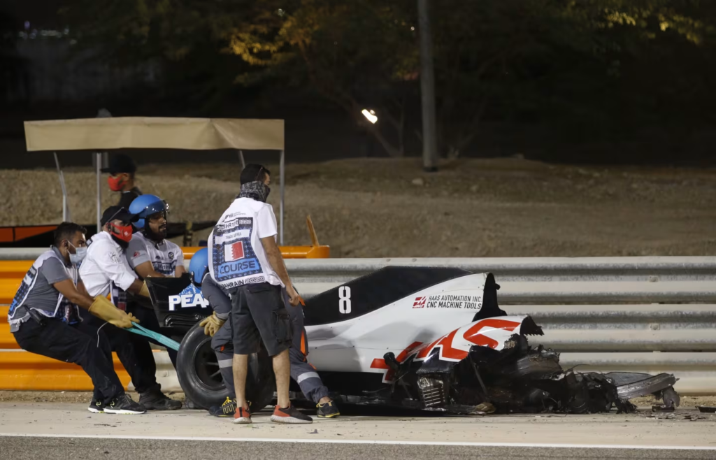 Dove è conservata la vettura bruciata di Romain Grosjean? Ecco la risposta