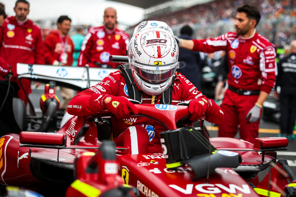 Ferrari, Leclerc after practice: 'We need to adapt our car to these conditions.'<br>