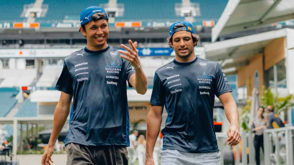 Prime scintille in casa Williams tra i due nuovi compagni di squadra Alex Albon e Carlos Sainz.