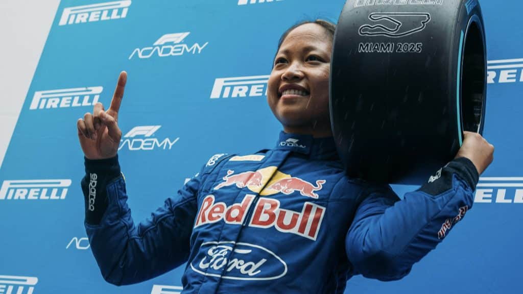 F1 Academy in Miami: Chloe Chambers will start from pole in tomorrow’s race.