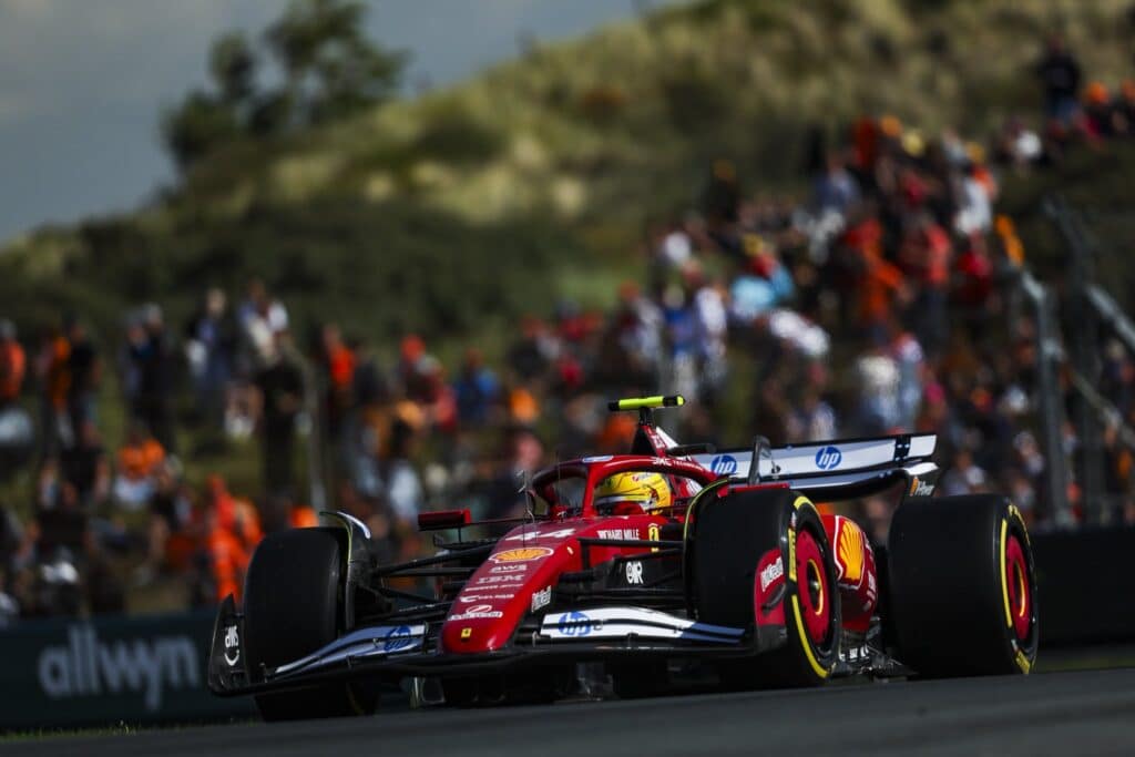 Ferrari, Hamilton: "Spero in condizioni meteo miste per domani"