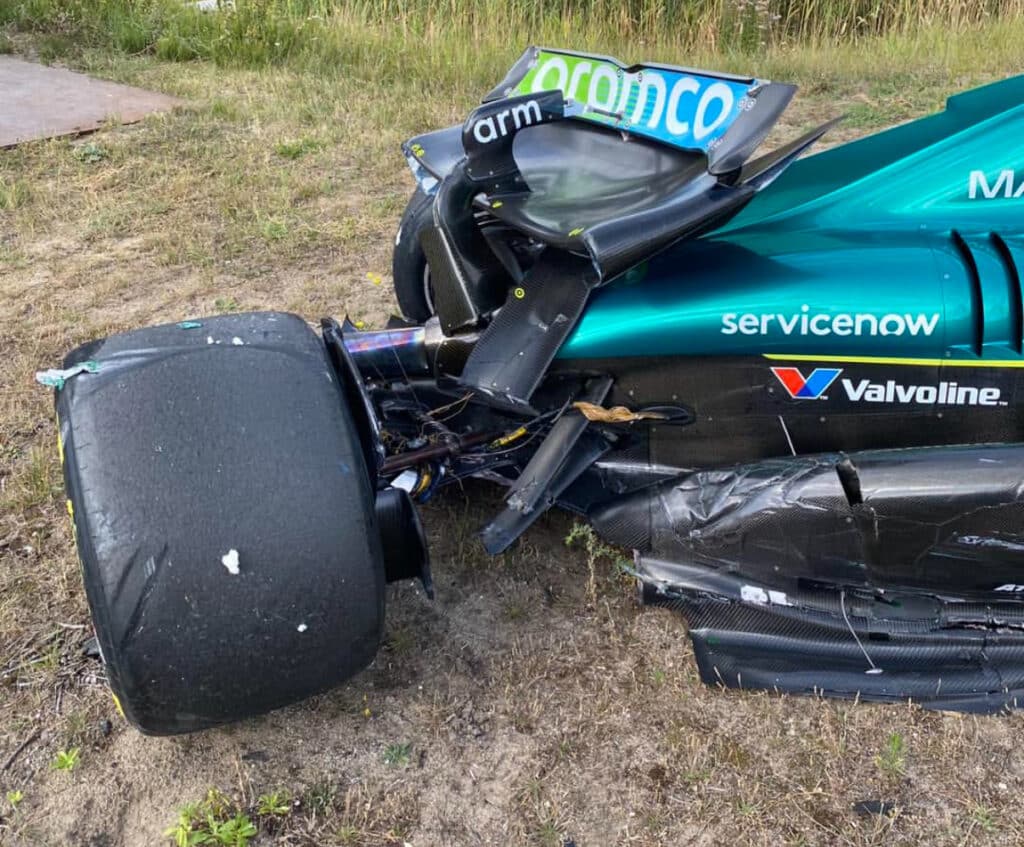 FOTO – Fuerte accidente de Stroll en Zandvoort: ¡el coche quedó destrozado!