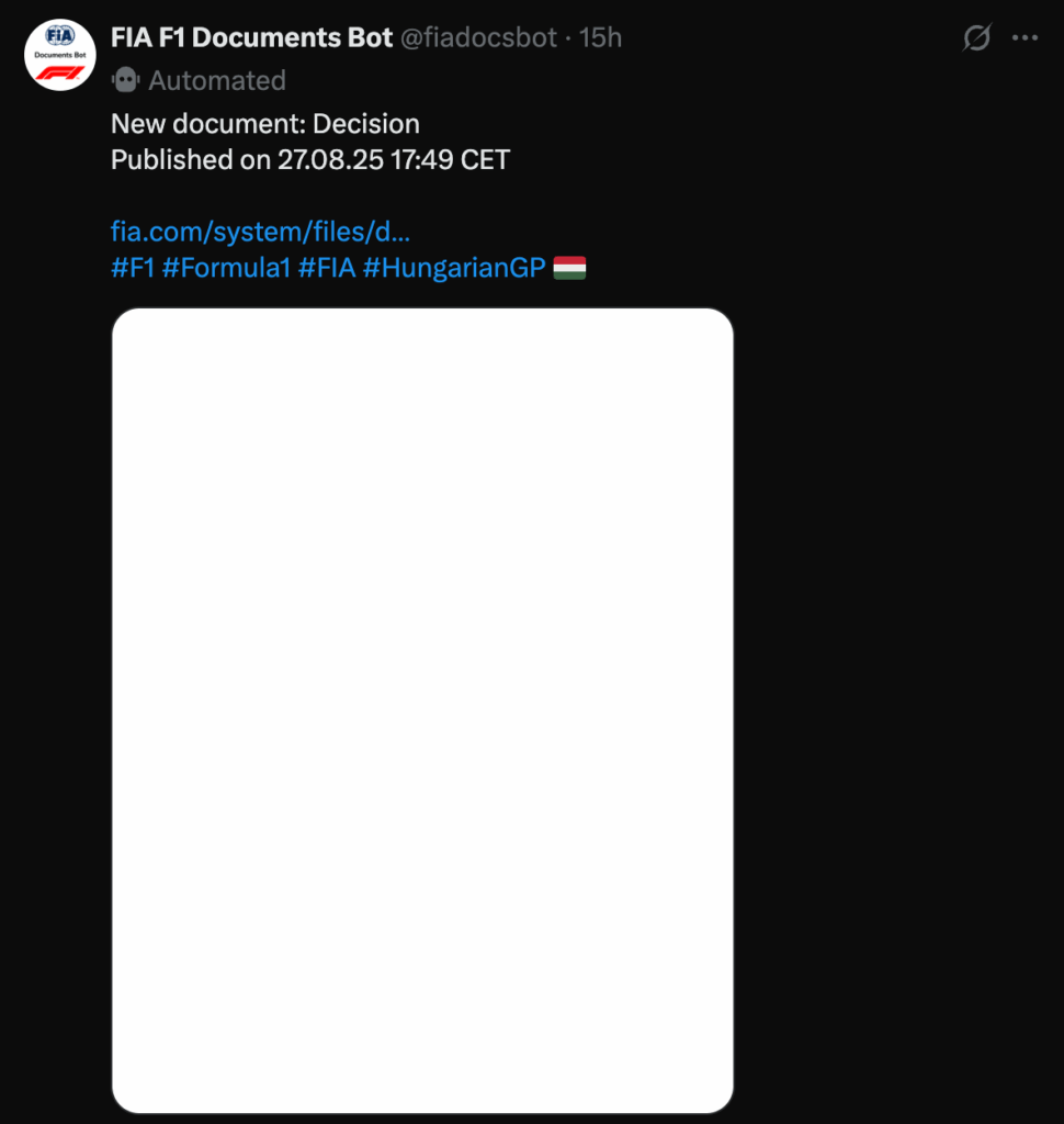 Incredible FIA Blunder: A Blank Document Published at Zandvoort! Here’s What Happened