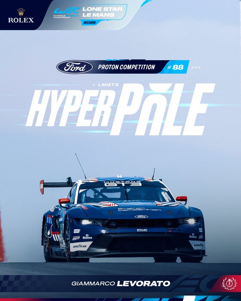 Qualifiche Lone Star Le Mans 2025: Hyperpole position per Ford in LMGT3, 1-2 per il costruttore statunitense!