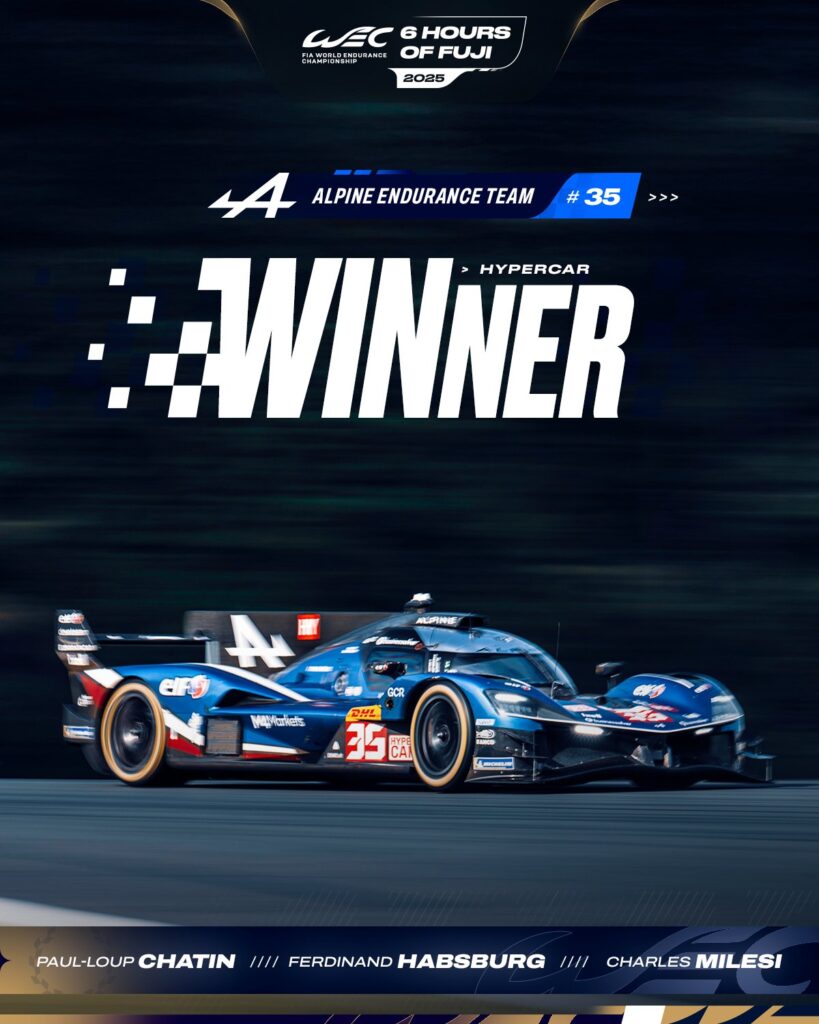 6h del Fuji 2025: é un'incredibile Alpine che trionfa in modo inaspettato!