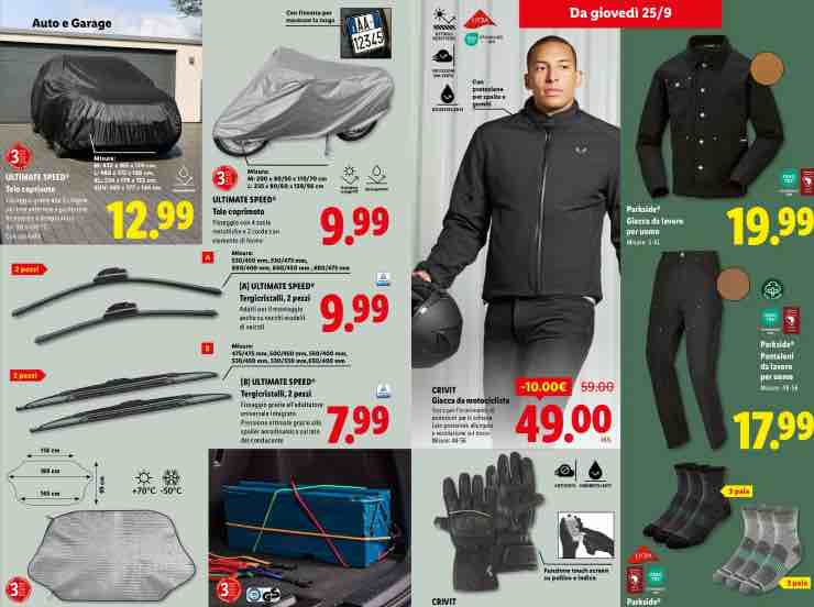 Lidl volantino pioggia