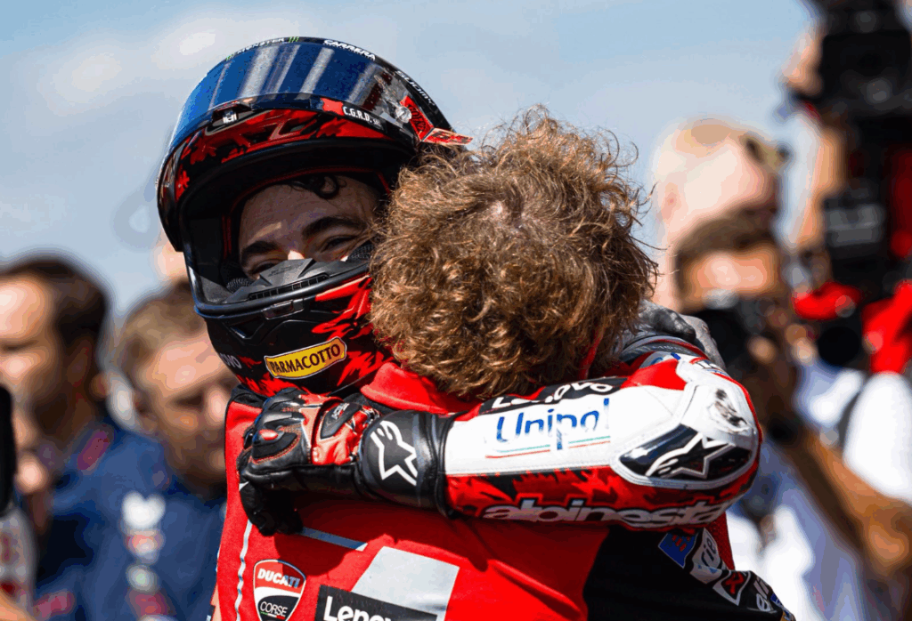 Ducati, Bagnaia: "Che goduria la vittoria di oggi, non mi ero accorto del problema"