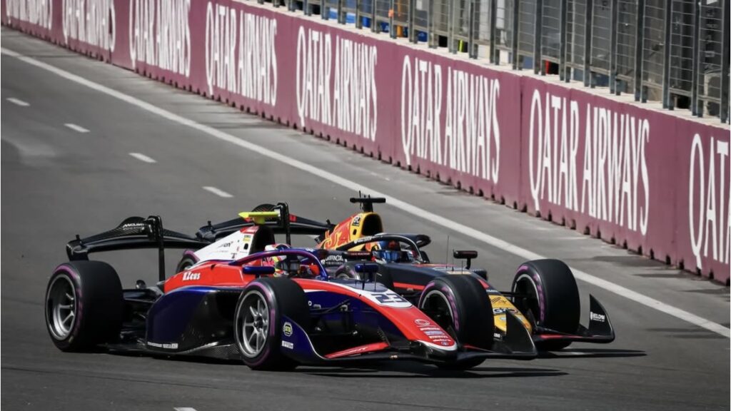 Martinius Stenshorne in Rodin: 
Martinius Stenshorne in lotta con Pepe Martì nella Sprint Race di Baku. Il weekend azero è stato molto sfortunato per il pilota norvegese, che non è riuscito a trasformare la sua velocità in qualifica in punti utili per la classifica.