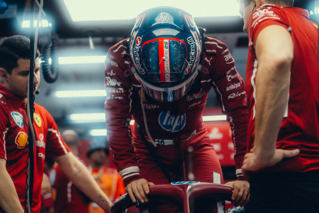 Un difficile venerdì per Leclerc a Singapore Charles GP Singapore Ferrari