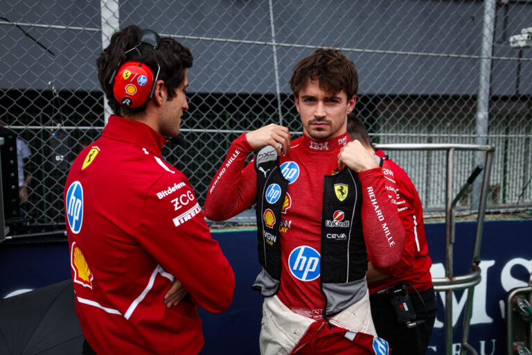 Charles Leclerc ha tirato dei calci alla SF25 F1 Ferrari GP Brasile 2025