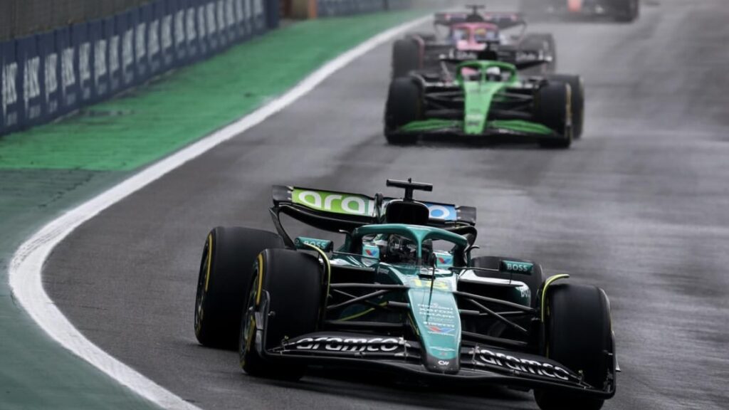 Stroll responds to Colapinto’s accusations: Lance Stroll at the wheel of the Aston Martin during the Sprint Race, which he later finished in ninth position.