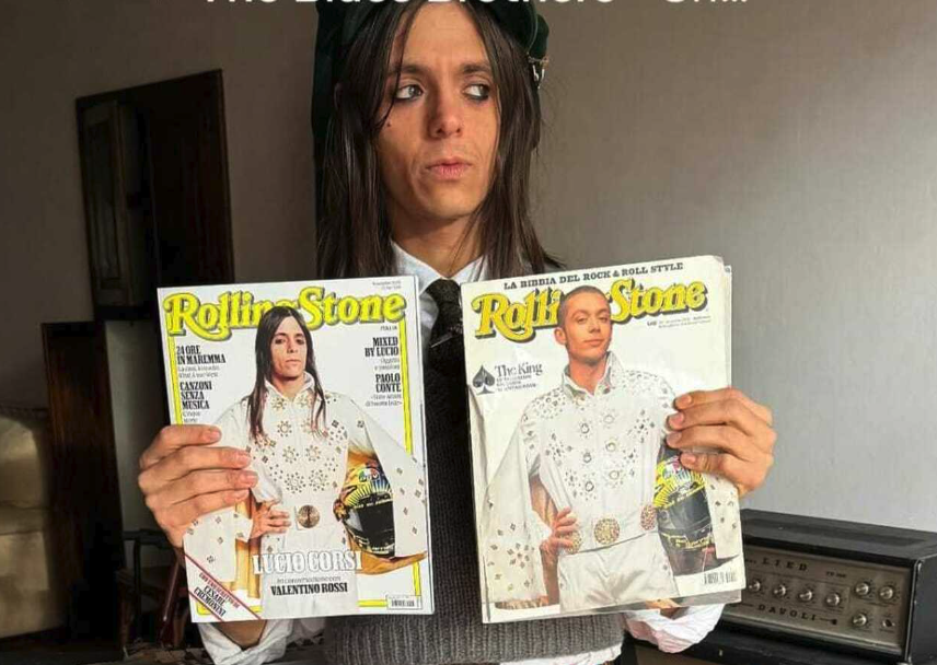 Lucio Corsi come Valentino Rossi: il nuovo numero di Rolling Stone lo porta... a Tavullia