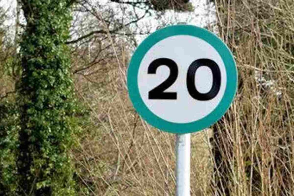 Segnale stradale verde