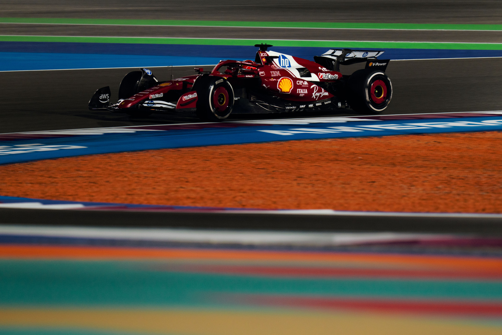 charles leclerc ferrari team radio f1 qatar sprint race