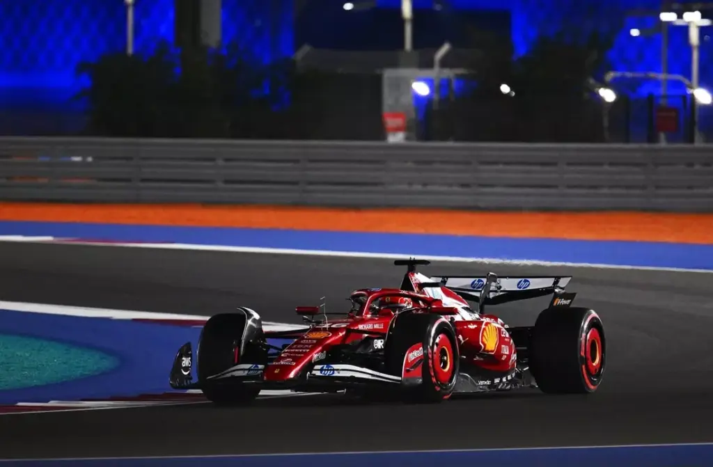 Charles Leclerc qatar gp qualifiche ferrari f1 team radio sainz