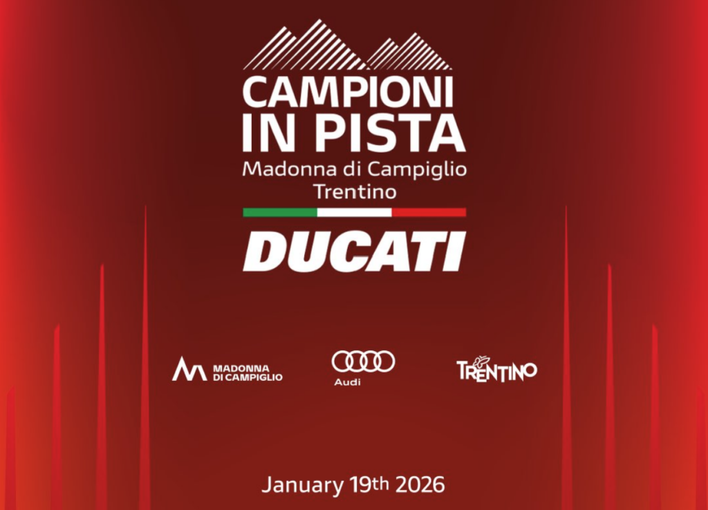 Campioni in pista: torna l'evento di presentazione Ducati sulle Dolomiti