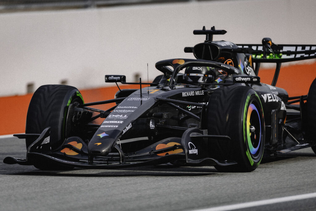 mclaren lando norris test di barcellona f1