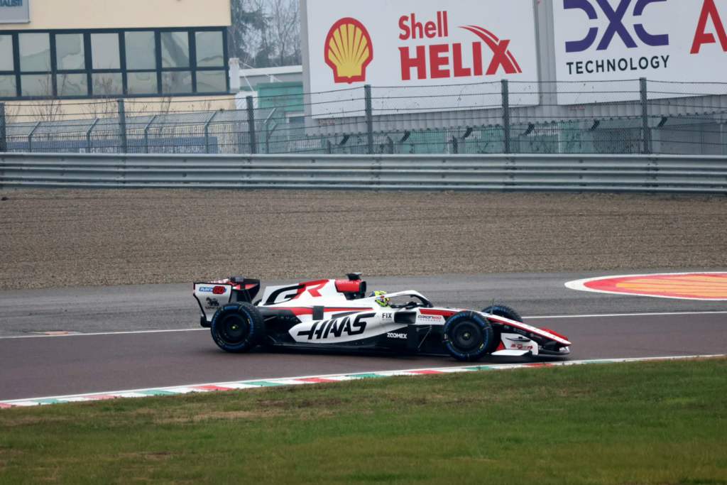 EXCLUSIVE - Haas Filming Day at Fiorano: Bearman spins, on-track hiccup for the rookie