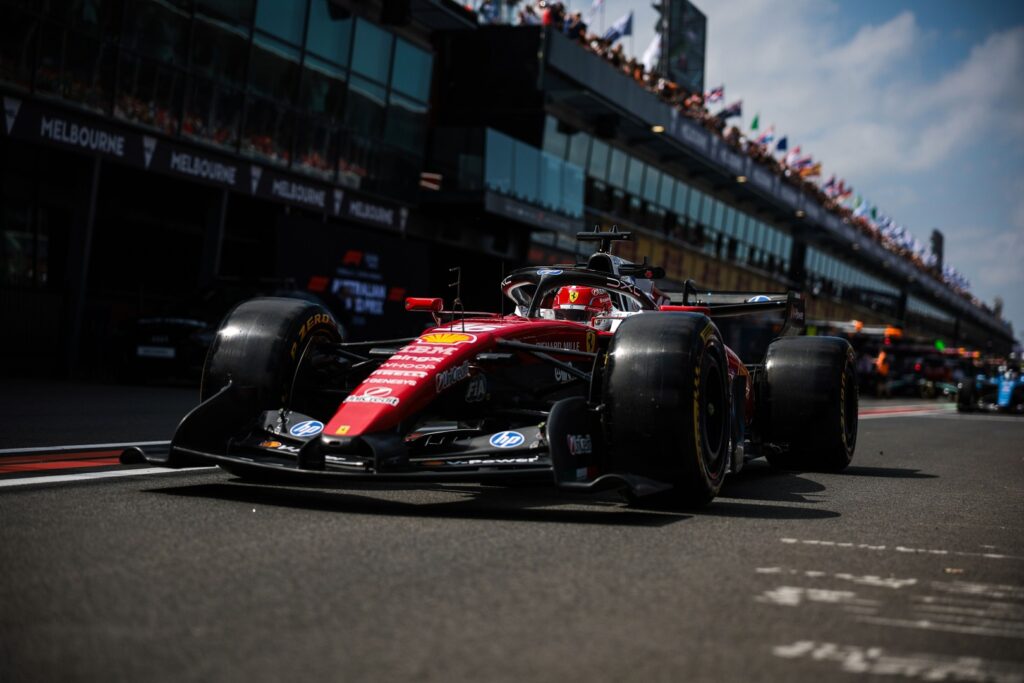 charles leclerc podio australia ferrari f1