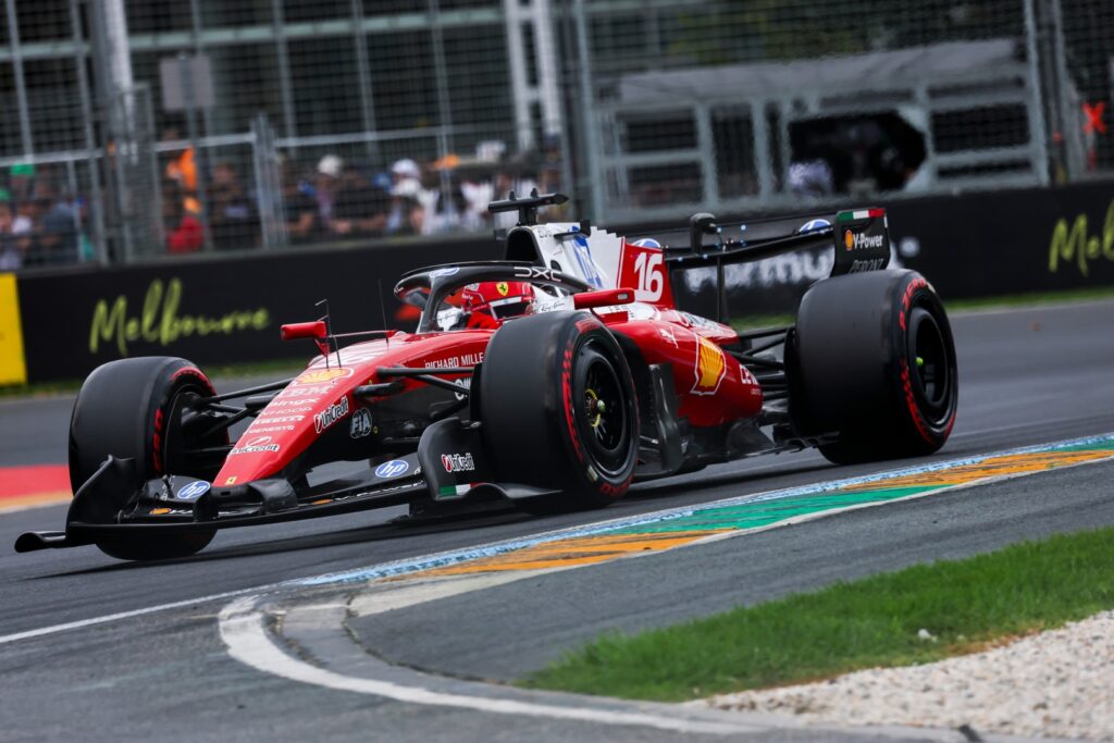 charles leclerc podio australia ferrari f1