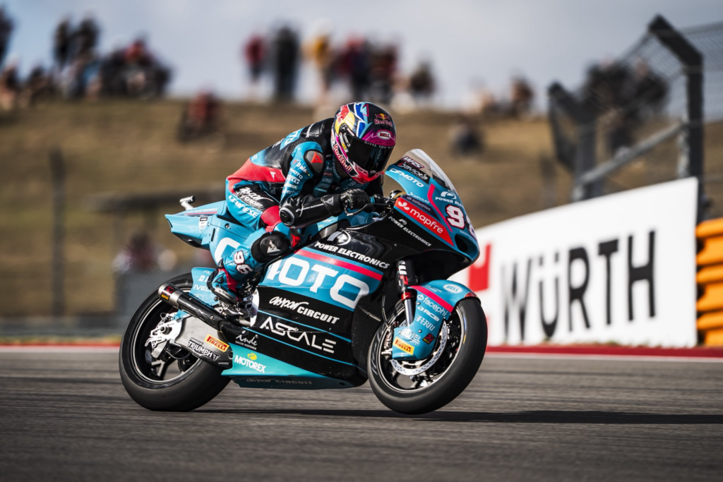 FP2 di Moto2 ad Austin: Arbolino in testa, seguito da Agius e Lopez. In difficoltà Holgado