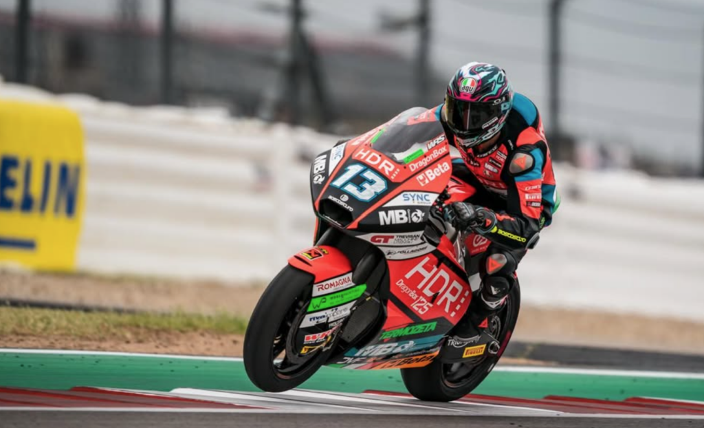 Moto2 ad Austin: trionfa Agius, Vietti 2°. Ma che spavento al via!
