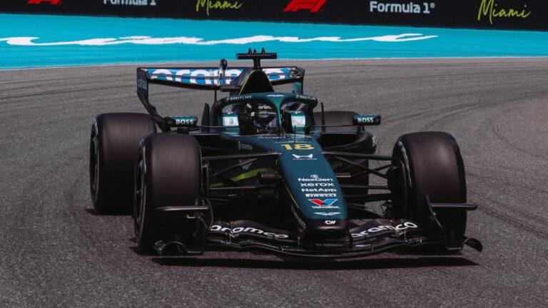 Sprofonda l’Aston Martin a Miami: fuori dal 107% e più lenta di una F2