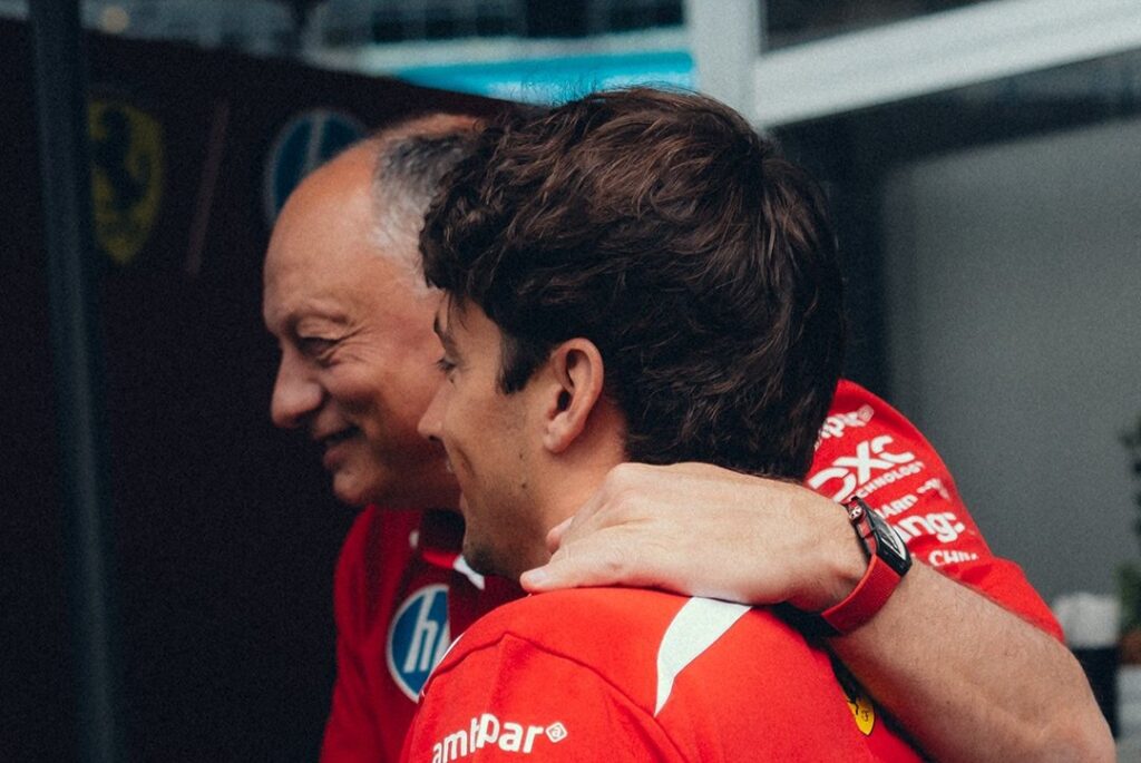 f1 leclerc clarifies Ferrari's ambitions in Miami