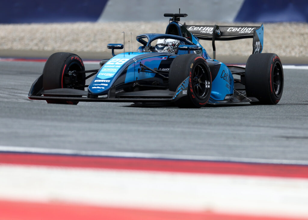 Nicola Lacorte during Day 1 of F3 Test in Spielbger