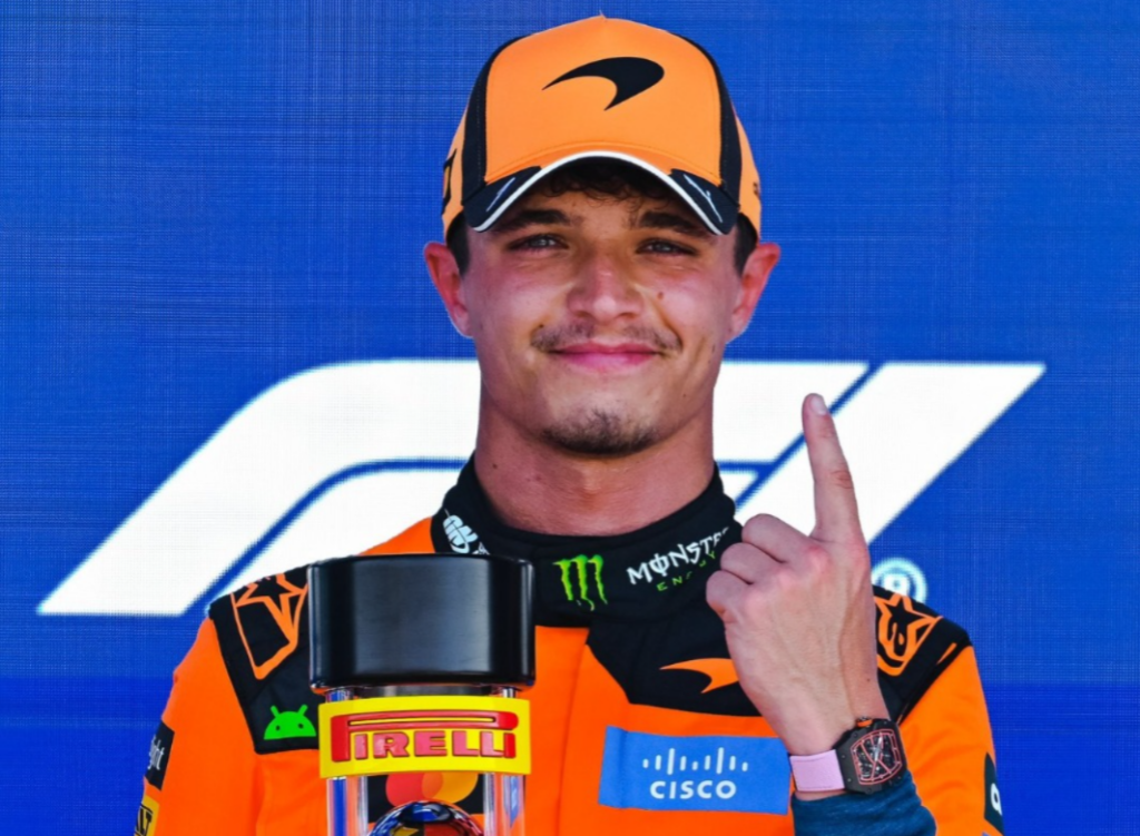 McLaren, Norris enjoys victory in the Sprint Race: "It's great to be back on the top step."